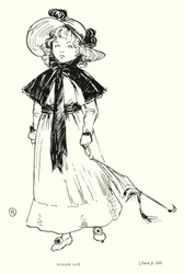 Dickens karakter: Norah Gay (litho)