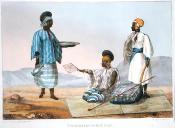Sorte kvinder fra Sudan, fra 
