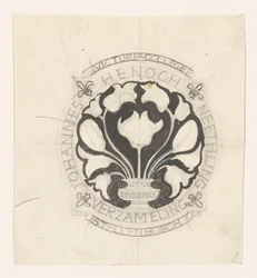 Design til en ex-libris af Johannes Enoch Neethling