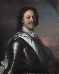 Livsportræt af kejser Peter I den Store 1672-1725