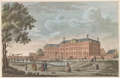 Lutherse Diaconiehuis te Amsterdam, ca. 1790 Luthersche Diaconie en Bestedelingenhuis te Amsterdam / Hospice for lutherske forældreløse børn og pensionat for denne religions alderdom (titel på objektet)