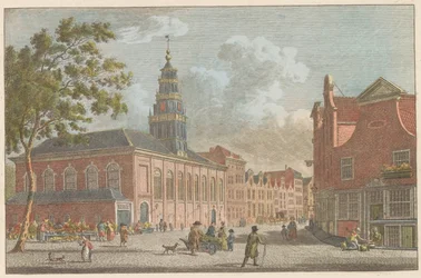 Vallonsk kirke i Rotterdam, ca. 1790 Fransk kirke i Rotterdam / L