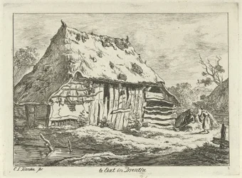 Par i en lade Te Eext i Drenthe (titel på objekt) Landskaber (1-6) (serietitel)