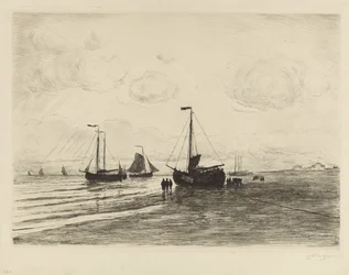 På stranden ved Katwijk
