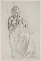 Syende pige (kunstnerens hustru)