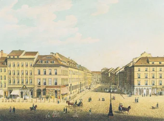 Udsigt fra det kongelige slot i Berlin til Breite Straße