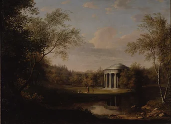 Udsigt over venskabtemplet i Pavlovsk, ca. 1800