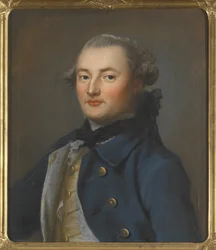 Grev Georg Magnus Sprengtporten, homme politique suedois, finlandais et russe - Portræt af grev Georg Magnus Sprengtporten (1740-1819), af Brander, Carl Fredrich (1705-1779). Olie på lærred, anden halvdel af 1700-tallet. Mål: 60x50 cm. national musik