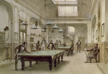 Et billardlokale, 1861