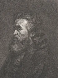 Portræt af en gammel mand med skæg, ca. 1767-1807.