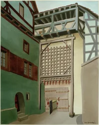 Harburg (Wörnitz), slotsport med portcullis