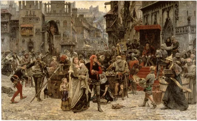 Valdemar Atterdag kræver løsepenge af Visby, 1361, 1882