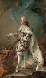 Portræt af Frederik V i salvedug