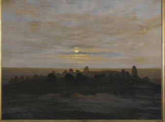 Stenalderdige på øen Rügen, Tyskland (olie på lærred)