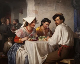 I en romersk osteria, 1866