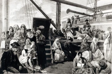 Steerage-passagerer, der emigrerer til USA fra Tyskland, 1899