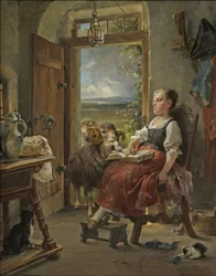 Carl Herpfer - Sovende bondepige