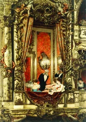Franz Josef ved Operaen, 1883