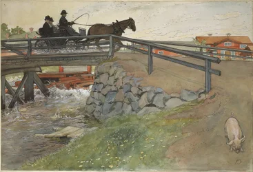 Broen. Fra Et hjem (26 akvareller)