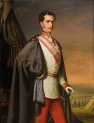 Portræt af kejser Franz Joseph I af Østrig, 1856.