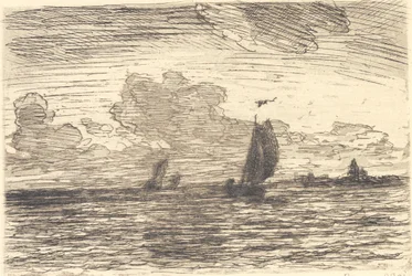 Marine med skibe under sejl