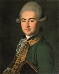 Portræt af dramatikeren Alexander Andreyevich Volkov 1736-1788, 1768