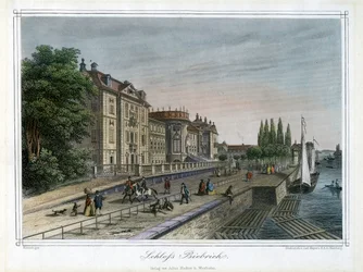 Biebrich Palace, Wiesbaden, Tyskland, c1820