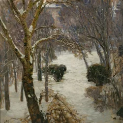 Heiligenstadt Park om vinteren
