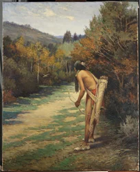 Taos Hunter (olie på lærred)