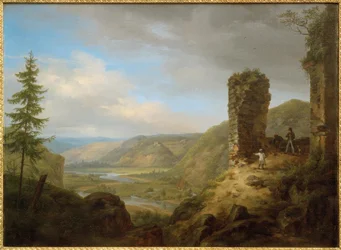 C.Morgenstern, Udsigt fra ruinerne af slottet Böckelheim