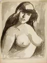 Nøgen kvindelig torso