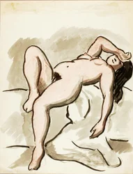 Liggende nøgen