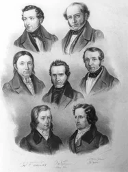 Göttingen Seven, ca. 1837-38 (litho)