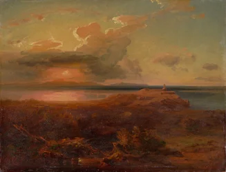 Carl Rottmann - "Aegina med Apollon-templet". Omkring 1835