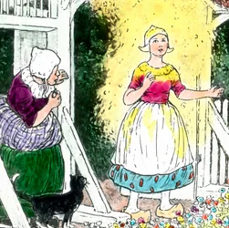 Brødrene Grimm - Eventyr - Mor Hulda. Billeddato ca. 1910. Carl Simon Arkiv