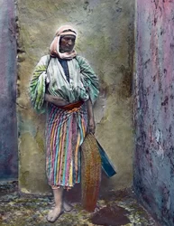 Marokko, marokkansk kvinde, billeddato: ca. 1910. Carl Simon-arkivet