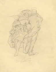 I Storm and Rain, midten af ​​slutningen af ​​det 19. århundrede, c1924.
