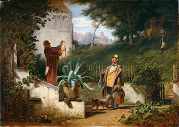 Barndomsvenner, ca. 1855 (olie på lærred)
