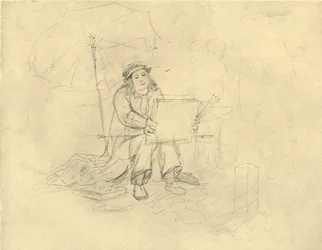 Der Landschaftsmaler II, midten af slutningen af det 19. århundrede, c1924.