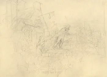 Der Zechpreller, midten af slutningen af det 19. århundrede, c1924.