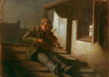 Violinist på taget