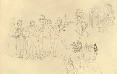 Forskellige typer, midten af ​​slutningen af ​​det 19. århundrede, c1924.