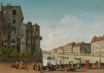 Berlin City Palace ved Spree-floden, 1768.