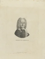 Portræt af komponisten Benedetto Marcello 1686-1739, ca. 1795.