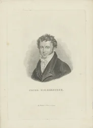 Portræt af komponisten Friedrich Kalkbrenner 1785-1849, ca 1821.