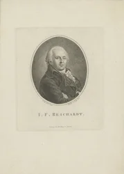 Portræt af komponisten Johann Friedrich Reichardt 1752-1814, 1814.