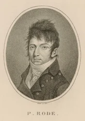 Portræt af komponisten Pierre Jacques Joseph Rode 1774-1830, 1813.