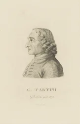 Portræt af violinisten og komponisten Giuseppe Tartini 1692-1770, 1815.