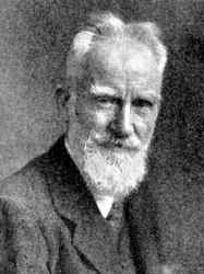 George Bernard Shaw, britisk dramatiker, 1923.