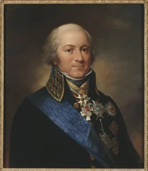 Le comte Carl Johan Adlercreutz, general suedois - Portræt af grev Carl Johan Adlercreutz (1757-1815), af Nordgren, Carl Wilhelm (1804-1857). Olie på lærred
